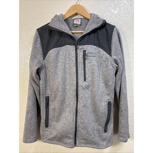 Avalanche Full Zip Fleece Jacket Men's Size M - High Neck Hooded Zip Pockets